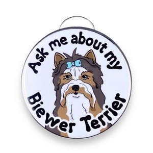 Biewer Terrier Dog Bottle Opener Keychain Accessories 2.25" Handmade